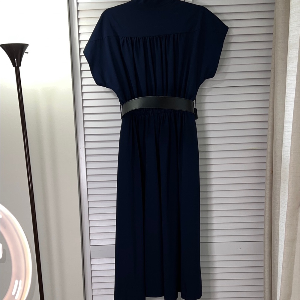 Calvin Klein Collection Navy Midi Dress - Picture 2 of 4
